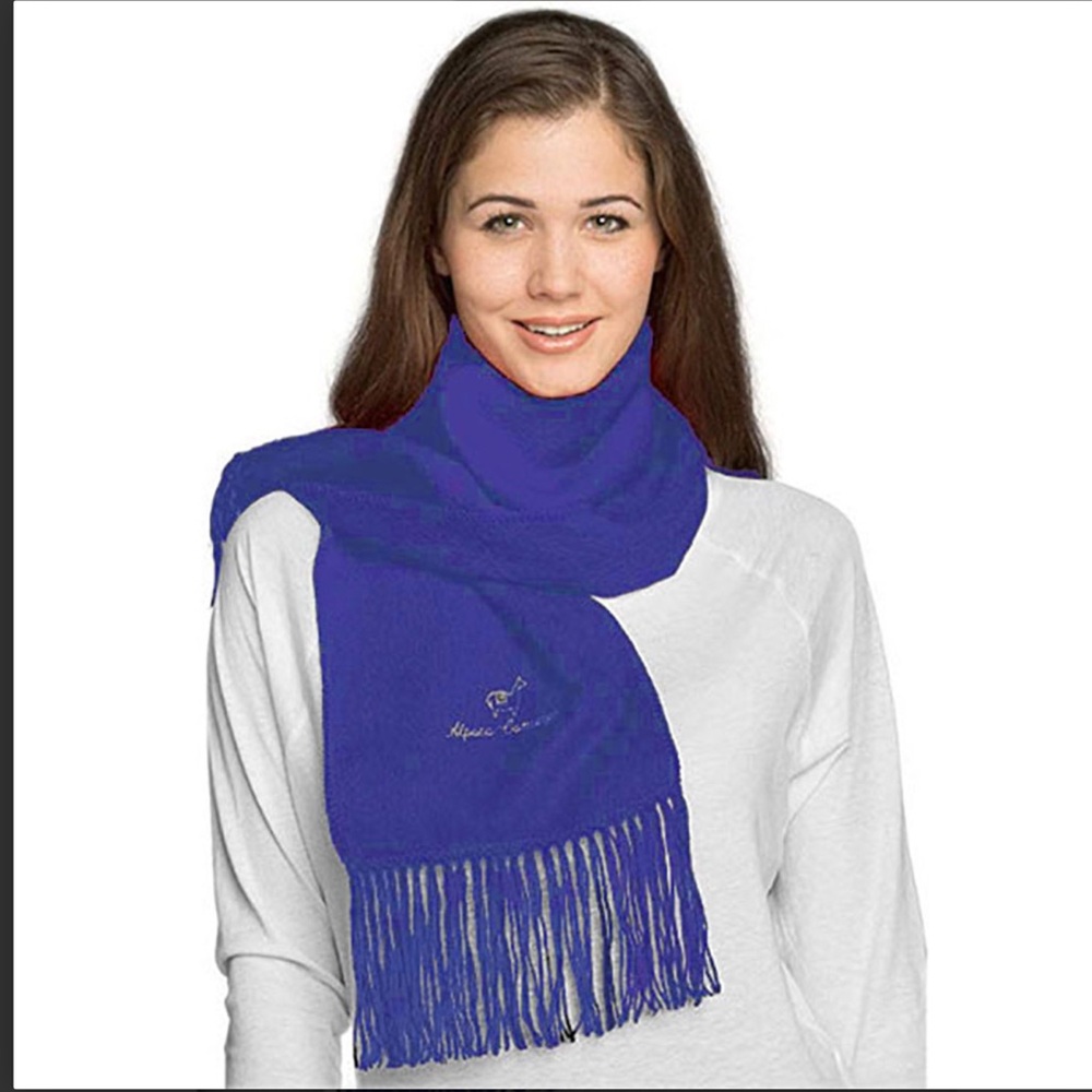 2/35$***Alpaca Camargo Royal Blue Scarf